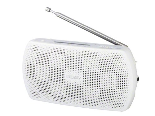 「未使用品」SONY ステレオポータブルラジオ ホワイト SRF-18/W(中古品)