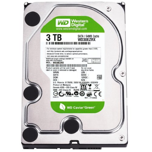 「非常に良い」WESTERN DIGITAL WD30EZRS Caviar Green 2TB 64MB キャッシュSATA 3.0Gb/s (中古品) 16,973円