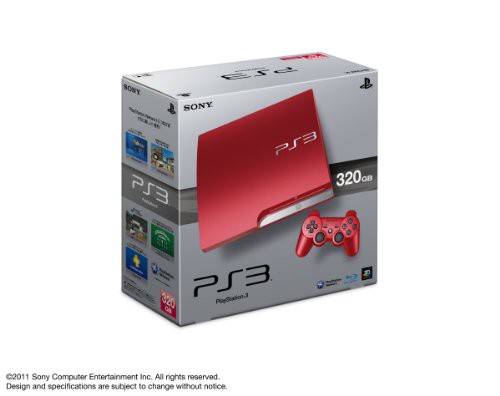 PlayStation 3 (320GB) スカーレット・レッド (CECH-3000BSR) メーカー生 (中古品)