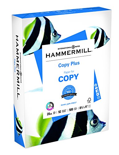 Hammermill Copy Plus, 20Lb, 8 1/2 X 11, 92 Bright, 500 Sheets/ Ream (1(中古品)の通販は