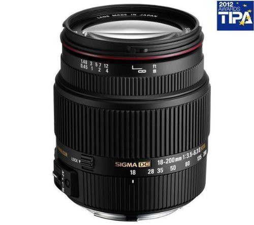 SIGMA 高倍率ズームレンズ 18-200mm F3.5-6.3IIDC OS HSM キヤノン用 APS-C(中古品)