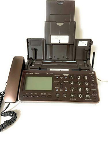 シャープ デジタルコードレスFAX 子機1台付き 1.9GHz DECT準拠方式 ブラウ (中古品)の通販は