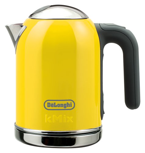 DeLonghi kMix(ケーミックス) ブティック 電気ケトル イエロー 0.75L SJM01(中古品)