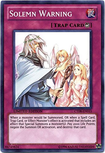 「未使用品」遊戯王 英語版 Solemn Warning (CT08-EN015) - 2011 Collectors Tins - Lim(中古品)