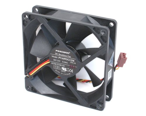 「未使用品」Foxconn pva092g12?m dc12ボルト0.24?Amp、背面ケースブラシレス冷却ファン(中古品)