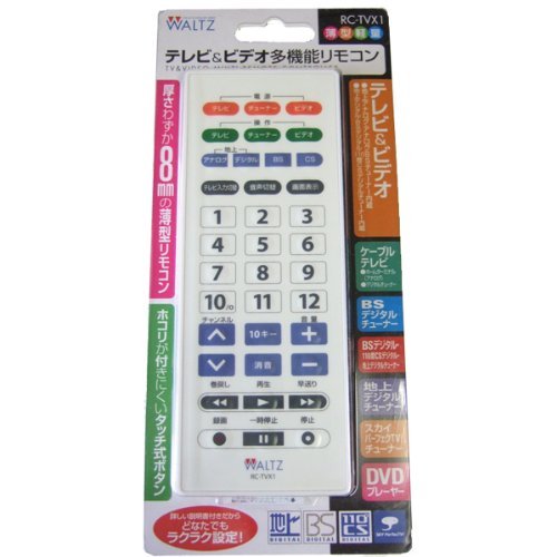 WALTZ テレビ＆ビデオ多機能リモコン RC-TVX1(中古品)の通販はau PAY