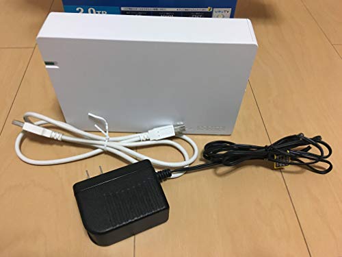 I-O DATA テレビ録画対応 USB 2.0/1.1接続 外付型ハードディスク ホワイト (中古品)