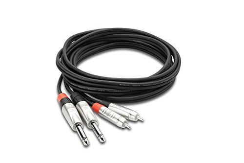 Hosa HPR-005X2 1.5m モノラルフォンプラグ×2-RCA×2 オーディオケーブル(中古品)の通販は 6,480円