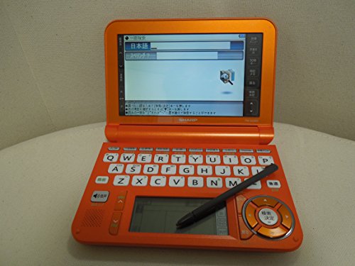 シャープ Brain カラー電子辞書 高校生向け オレンジ色 PW-G5200-D(中古品)の通販は