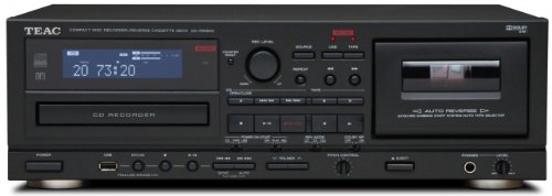 TEAC CD/カセットレコーダー USB接続対応 ブラック AD-RW900-B(中古品)
