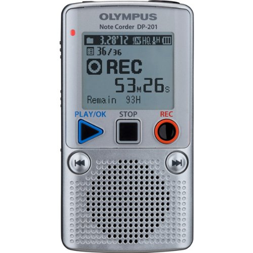 Olympus DP-201 - Voice recorder - 2 GB - silver(中古品)