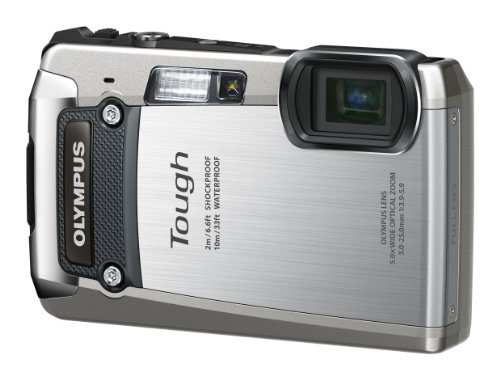 「未使用品」OLYMPUS デジタルカメラ TG-820 シルバー 10m防水 2m耐落下衝撃 -10℃耐低 (中古品)