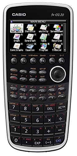 カシオ カラーグラフ関数電卓 10桁 ブラック FX-CG20-N(中古品)