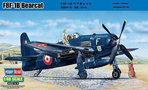 「非常に良い」ホビーボス 1/48 エアクラフト シリーズ F8F-1B ベアキャット プラモデル(中古品)