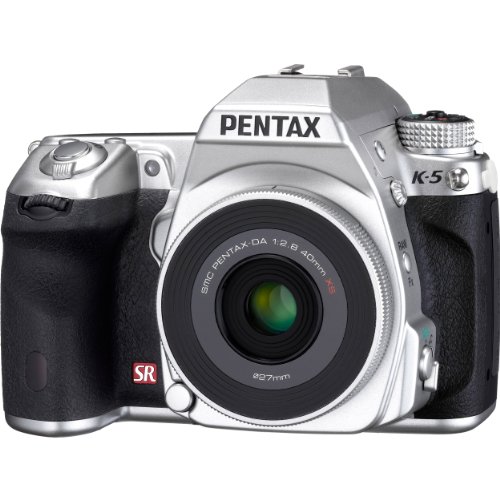 「ほぼ新品」PENTAX デジタル一眼レフカメラ K-5 レンズキット シルバー (DA40mm F2.8 X(中古品)
