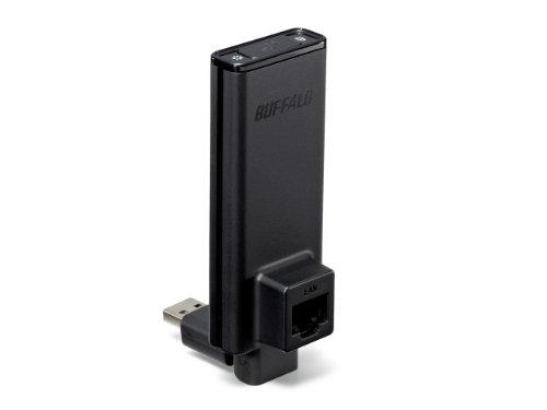 「ほぼ新品」BUFFALO テレビ・レコーダー用 ワイヤレスユニット 300Mbps WLI-UTX-AG300(中古品)