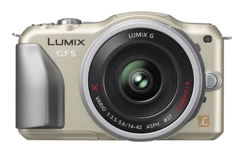 パナソニック ミラーレス一眼カメラ ルミックス GF5 レンズキット 電動ズー(中古品)の通販は