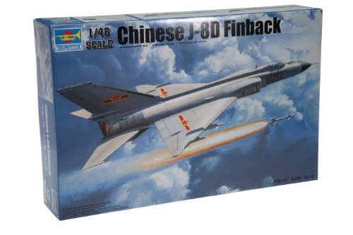 「非常に良い」トランペッター 1/48 中国空軍 J-8IID 戦闘機 フィンバック 改修型 プラモ (中古品)