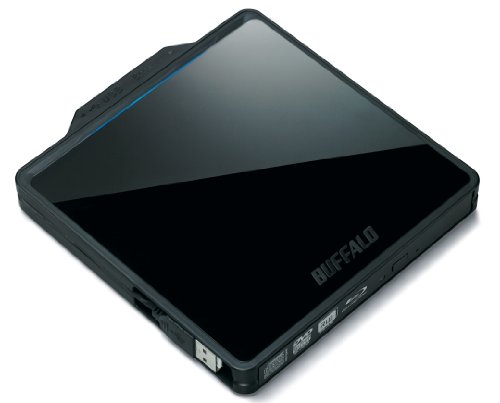 「非常に良い」BUFFALO BDXL USB2.0用 ポータブルブルーレイドライブ ブラック BRXL-PC6VU(中古品)
