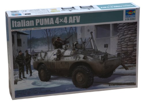 「非常に良い」トランペッター 1/35 イタリア軍 プーマ4×4軽装甲偵察車 プラモデル(中古品)