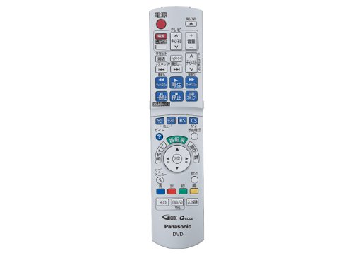 Panasonic ハイビジョンDVDレコーダー用リモコン N2QAYB000187(中古品)
