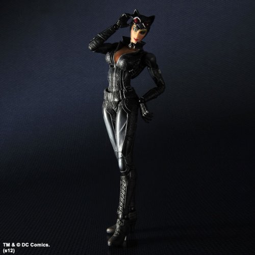 BATMAN: ARKHAM CITY(TM) PLAY ARTS改 キャットウーマン(PVC塗装済みアクシ(中古品)