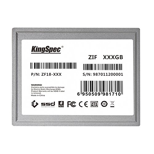 「未使用品」Kingspec 1.8インチ ZIF/CE 40pin SMI2236 MLC SSD 128GB  並行輸入品 (中古品)