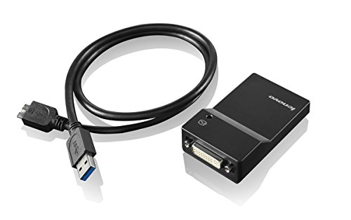 「未使用品」レノボ・ジャパン USB 3.0 - DVI/VGA モニター・アダプター 0B47072(中古品)
