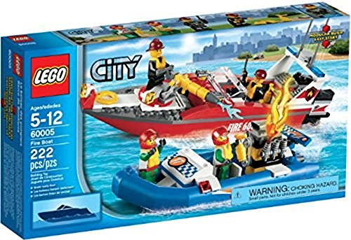 「非常に良い」レゴ　ＬＥＧＯ　60005　シティ　ファイヤーボート(中古品)