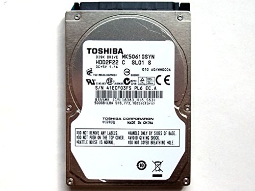 （6カ）2.5HDD（高速7200回転） MK5061GSYN （500GBS-ATA.7200rpm） TOSHIB(中古品)