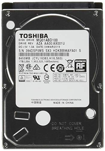 「ほぼ新品」東芝 内蔵型SATA HDD 1TB ［MQ01ABD100］ (バルク品)(中古品)