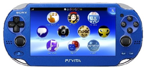 「非常に良い」PlayStationVita 3G/Wi-Fiモデル サファイア・ブルー 限定版 (PCH-1100 AB0(中古品)
