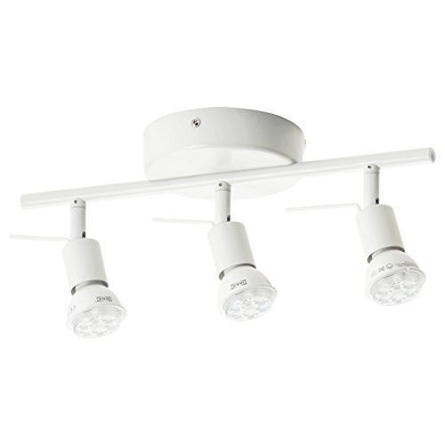 IKEA(イケア) TROSS 00262662 シーリングトラック スポットライト3個, ホワ(中古品)の通販は