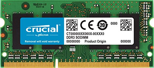 crucial ﾉｰﾄ用ﾒﾓﾘ 4GB DDR3 1600MHz PC3L-12800 低電圧 1.35V・1.5V両対応 (中古品)