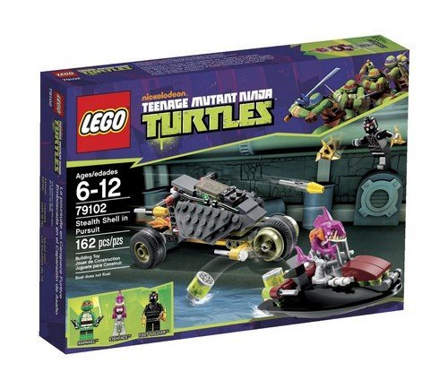 「非常に良い」レゴ (LEGO) ニンジャ・タートルズ ステルス・シェルでの追跡 79102(中古品)
