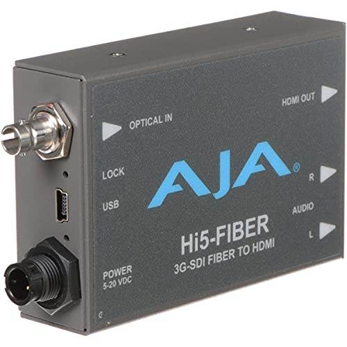 AJA Hi5-Fiber HD/SD-SDI オーバーファイバー - HDMI ビデオおよびオーディ(中古品)