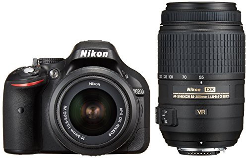 Nikon デジタル一眼レフカメラ D5200 ダブルズームキット AF-S DX NIKKOR 1(中古品)の通販は