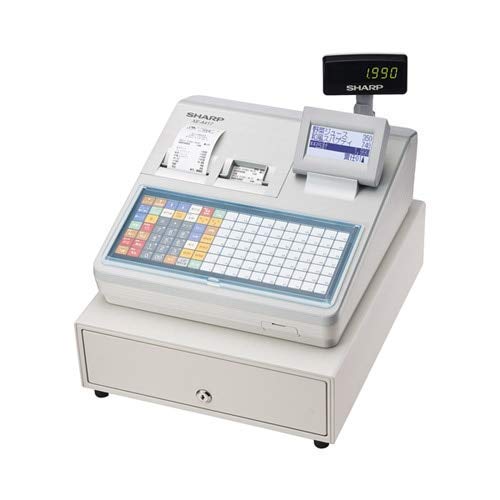 シャープ 電子レジスター フラットキーボードタイプ（ホワイト） XE-A417-W(中古品)