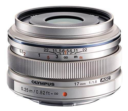 「未使用品」OLYMPUS 単焦点レンズ M.ZUIKO DIGITAL 17mm F1.8 シルバー(中古品)