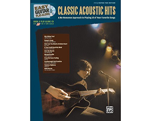 Alfred Easy Guitar Play-Along: Classic Acoustic Hits (Book/CD) アコー (中古品)