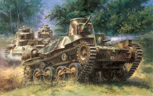 「非常に良い」サイバーホビー 1/35 日本帝国陸軍 九五式軽戦車ハ号 初期型 プラモデル(中古品)
