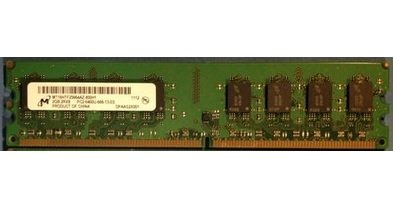 「ほぼ新品」Micron Mem DIMM、2?GB、pc2???6400、cl6、pb-free mt16htf25664az-800h1(中古品)