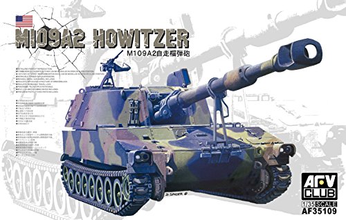 「未使用品」AFVクラブ 1/35 M109A2 自走榴弾砲 AF35109 プラモデル(中古品)
