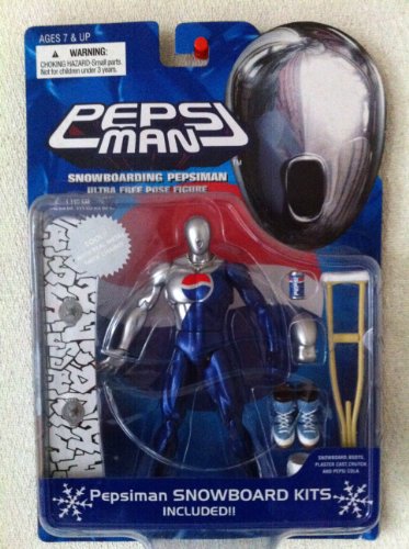 「非常に良い」ウルトラ フリーポーズ フィギュア ペプシマン ブルー(中古品)