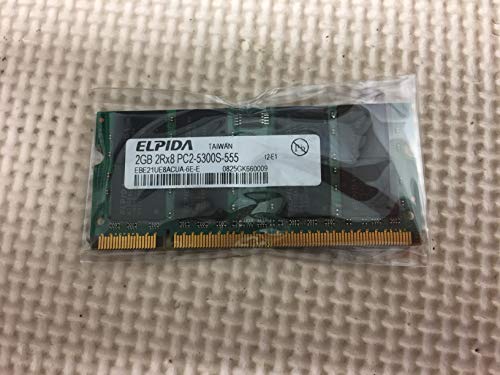 「未使用品」Elpida製ノートPCメモリ 2GB DDR2 PC2-5300S SDRAM SO-DIMM EBE21UE8ACUA-6(中古品)