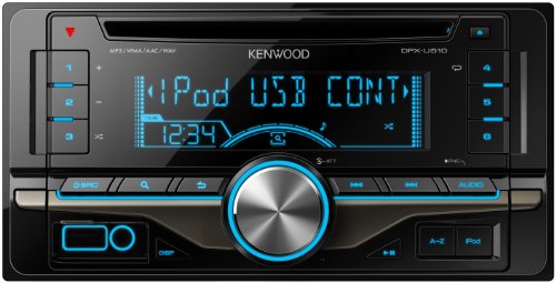 KENWOOD MP3/WMA/AAC/WAV対応 デュアルサイズCD/USBレシーバー DPX-U510(中古品)