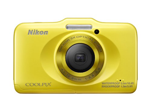 「非常に良い」Nikon デジタルカメラ COOLPIX S31 防水5m 耐衝撃1.2m イエロー S31YW(中古品)