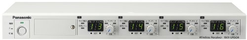 「ほぼ新品」パナソニック 800 MHz帯ワイヤレス受信機(4波用) WX-UR504(中古品)