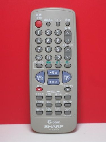 「ほぼ新品」シャープ ビデオリモコン GA104SA(中古品)
