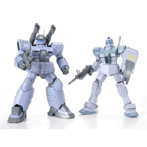 「ほぼ新品」HGUC 1/144 ジム＆ガンキャノン量産型（ホワイト・ディンゴ隊仕様） （プレ(中古品)